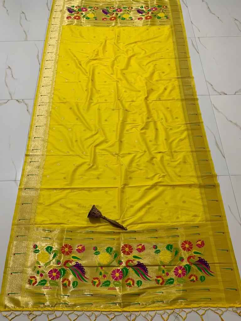 SOFT SILK ZARI TEMPLE BORDER BUTTI DESIGN DUPATTA AT WHOLESALE PRICE