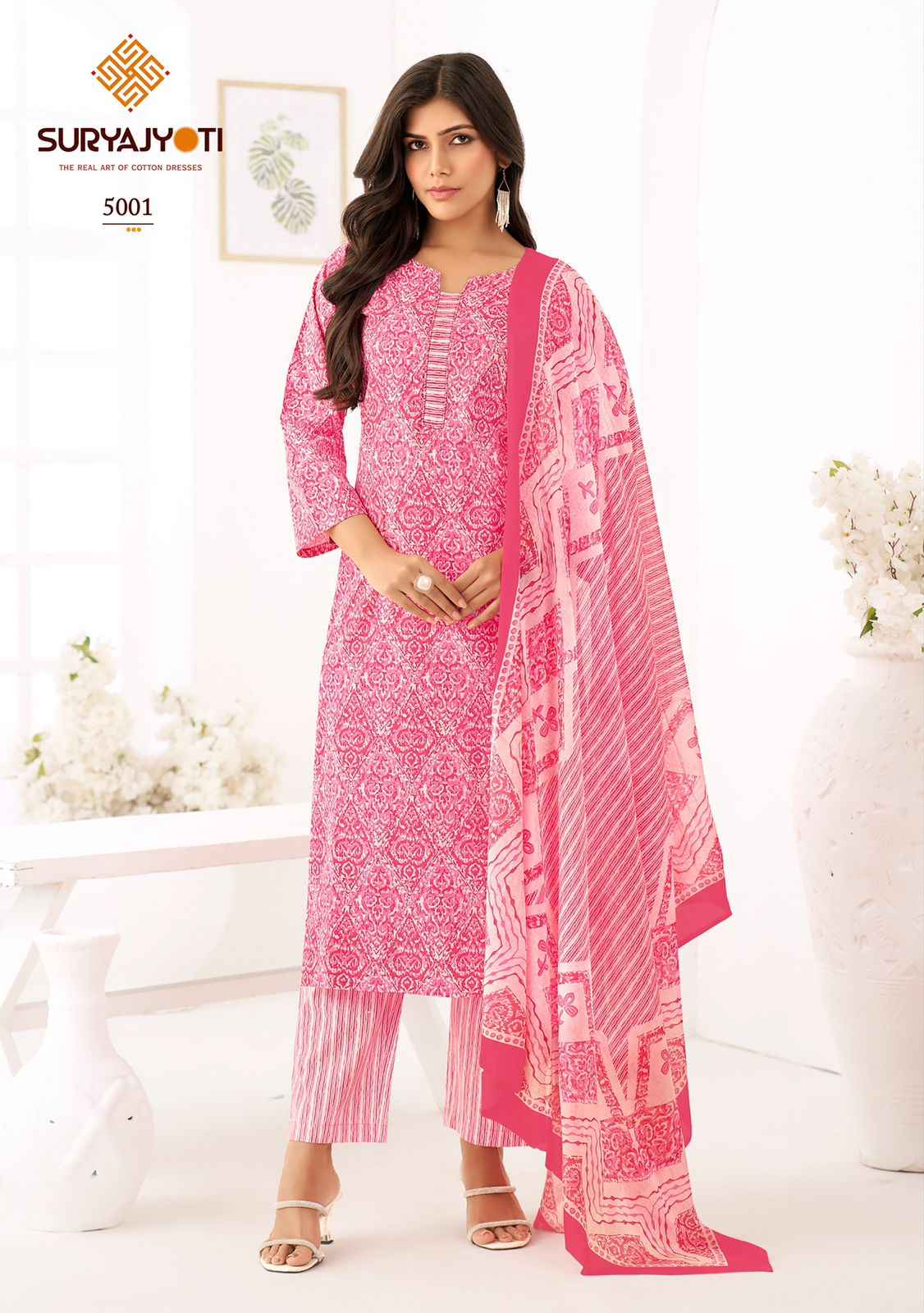 SURYAJYOTI ICE LOOK VOL-05 PURE HEAVY COTTON PRINTED DRESS MATERIAL AT WHOLESALE PRICE
