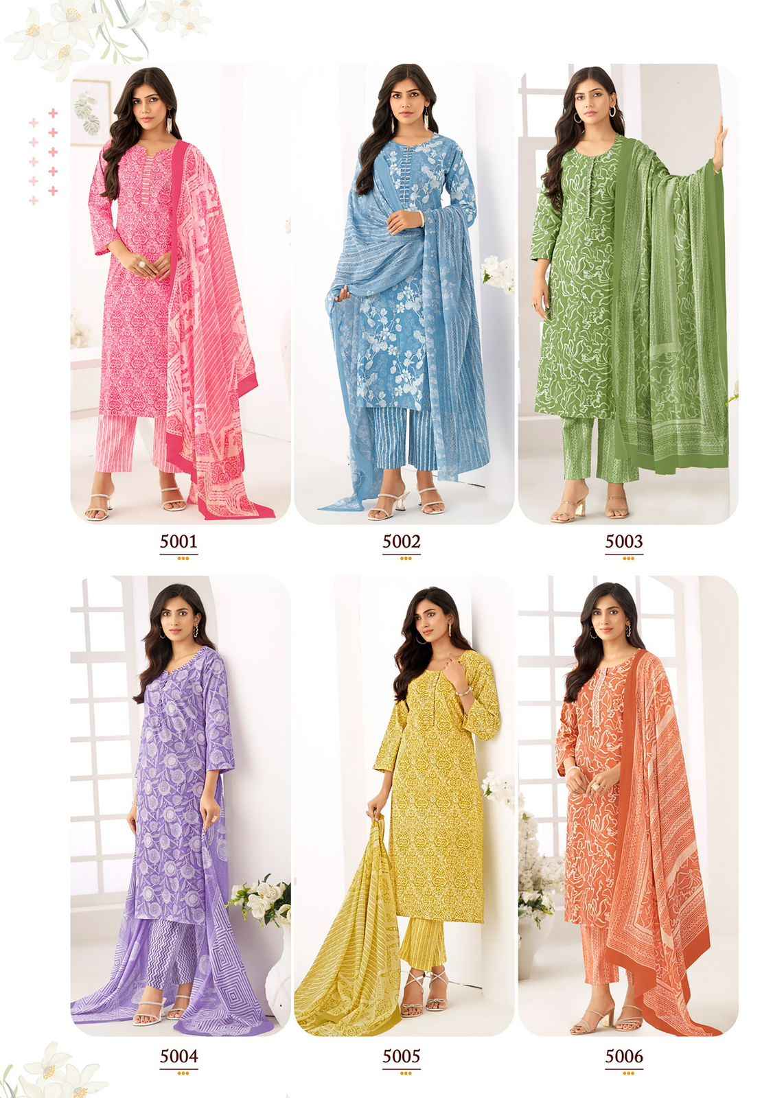 SURYAJYOTI ICE LOOK VOL-05 PURE HEAVY COTTON PRINTED DRESS MATERIAL AT WHOLESALE PRICE