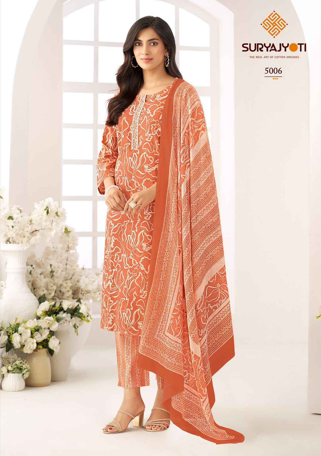 SURYAJYOTI ICE LOOK VOL-05 PURE HEAVY COTTON PRINTED DRESS MATERIAL AT WHOLESALE PRICE