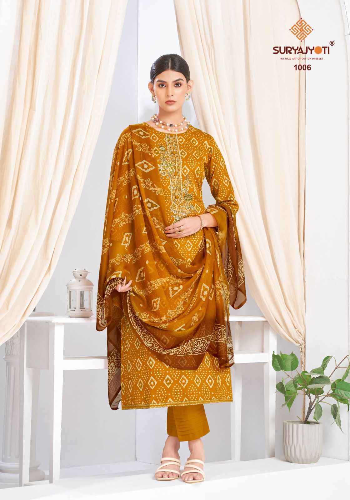 SURYAJYOTI KALPANA VOL-01 JAAM SATIN PRINTED DRESS MATERIAL AT WHOLESALE PRICE