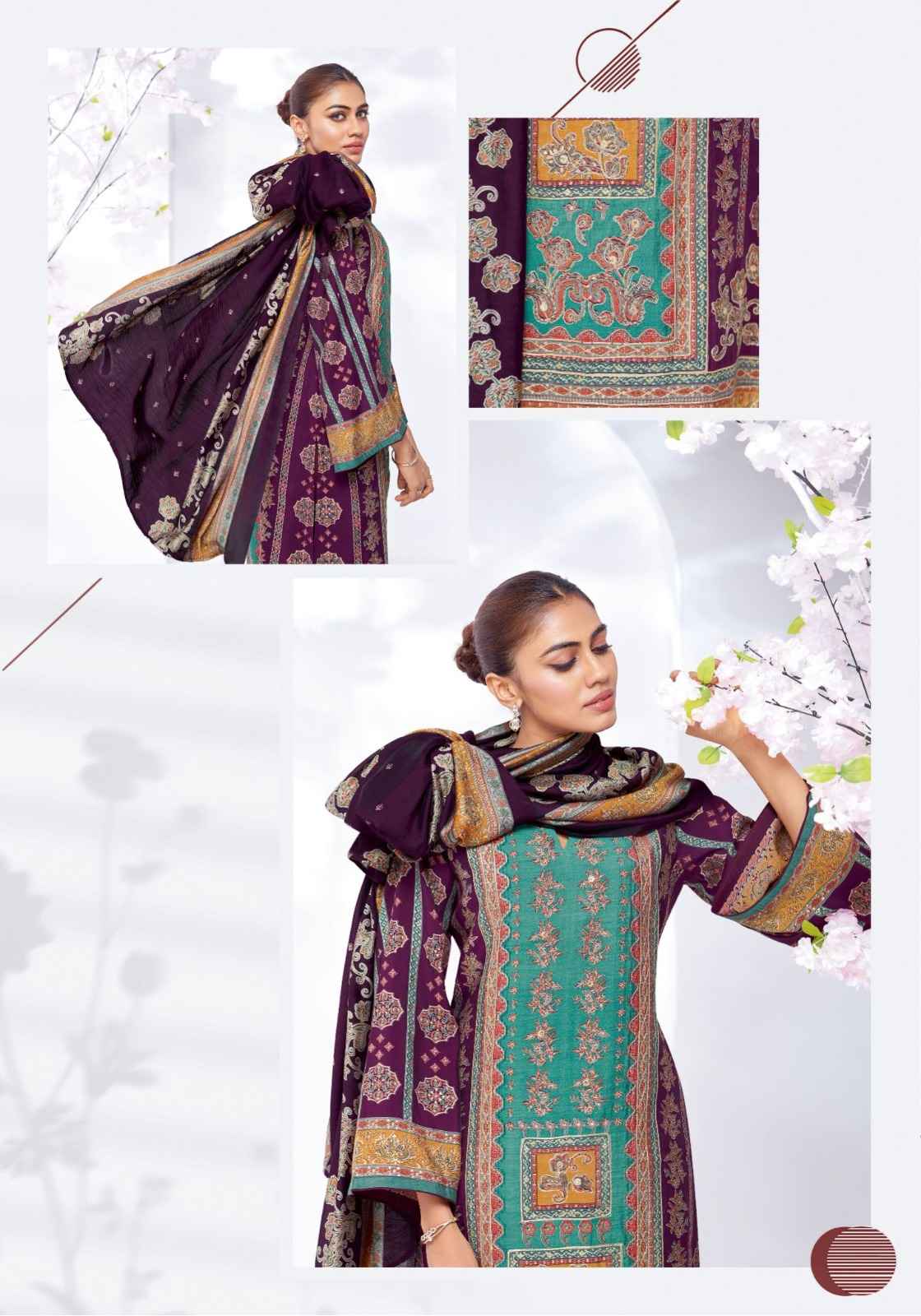 SURYAJYOTI KANCHAN VOL-04 PURE MODAL DISCHARGE PRINTED DRESS MATERIAL AT WHOLESALE PRICE