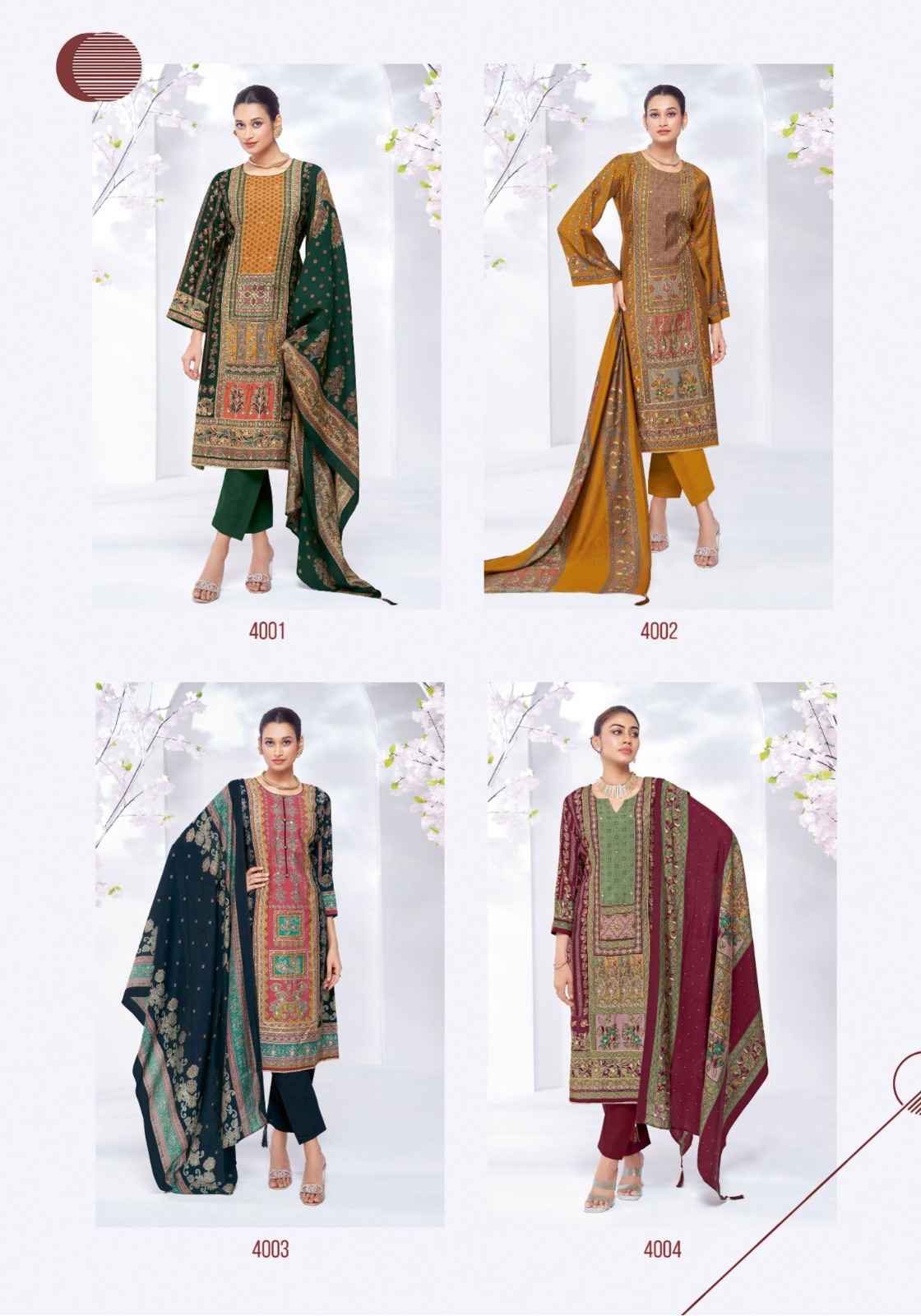SURYAJYOTI KANCHAN VOL-04 PURE MODAL DISCHARGE PRINTED DRESS MATERIAL AT WHOLESALE PRICE