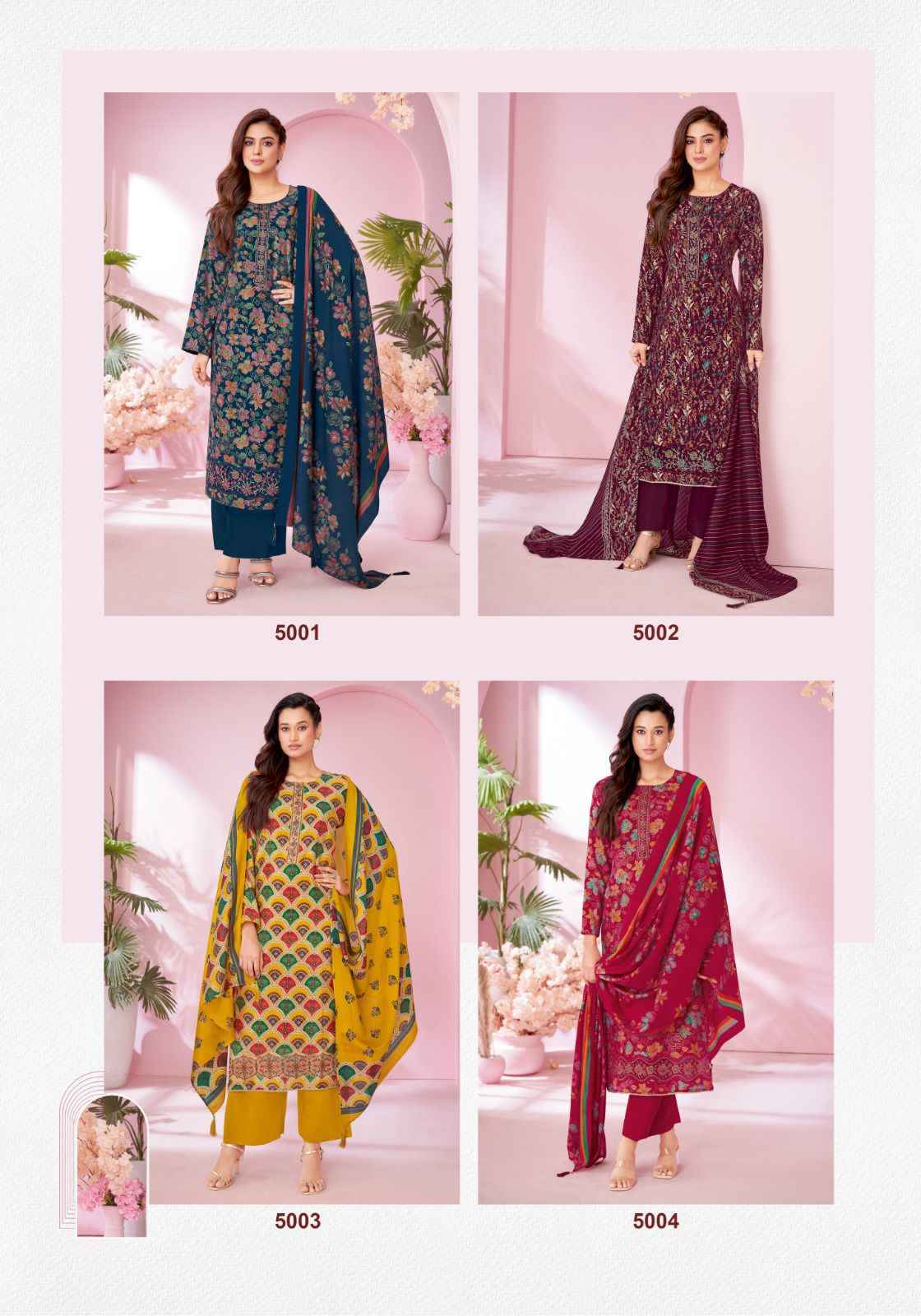 SURYAJYOTI KANIKA VOL-05 PURE MODAL DISCHARGE PRINT DRESS MATERIAL AT WHOLESALE PRICE