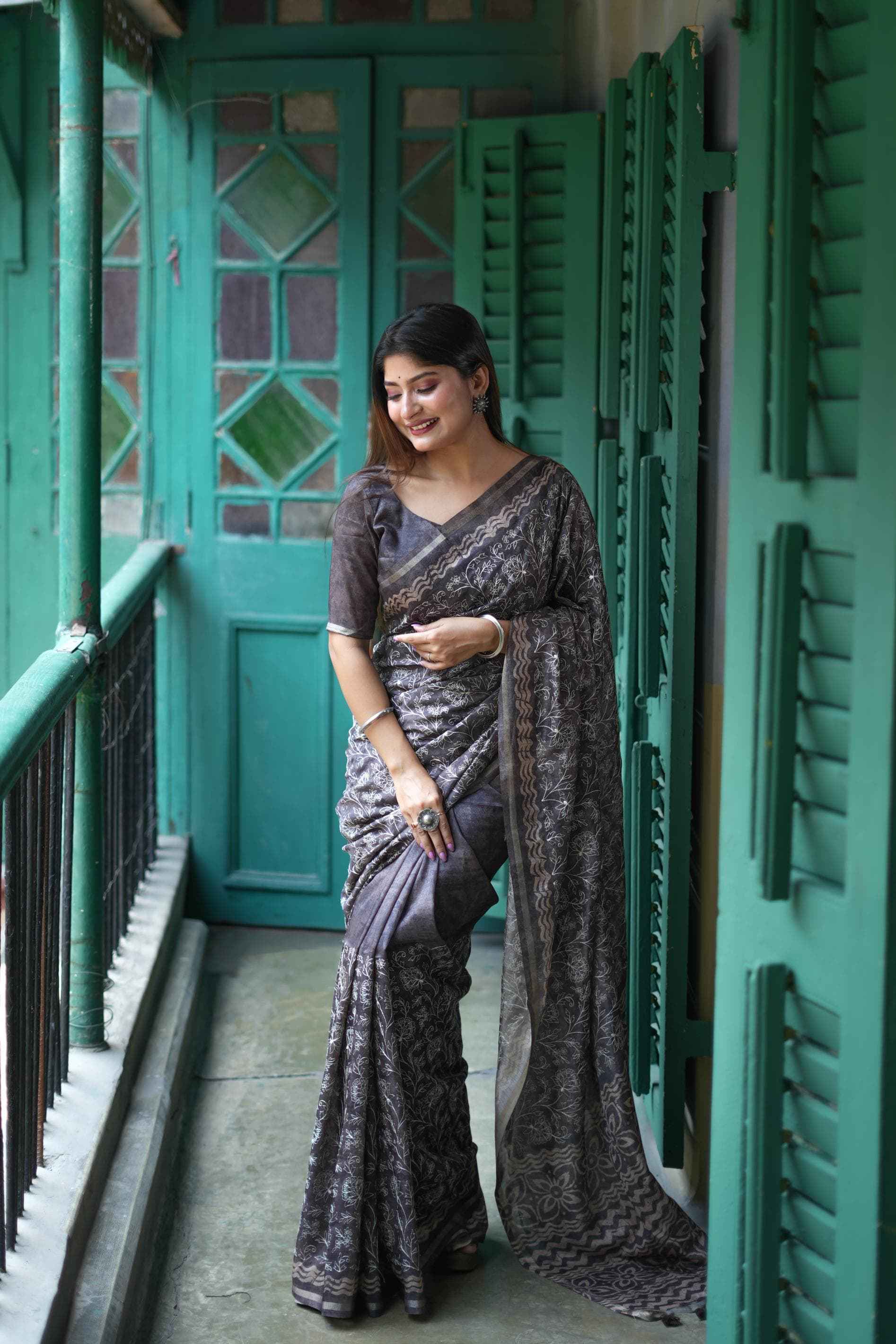 TUSSAR SILK BATIK PRINTED PALLU SAREE AT WHOLESALE PRICE