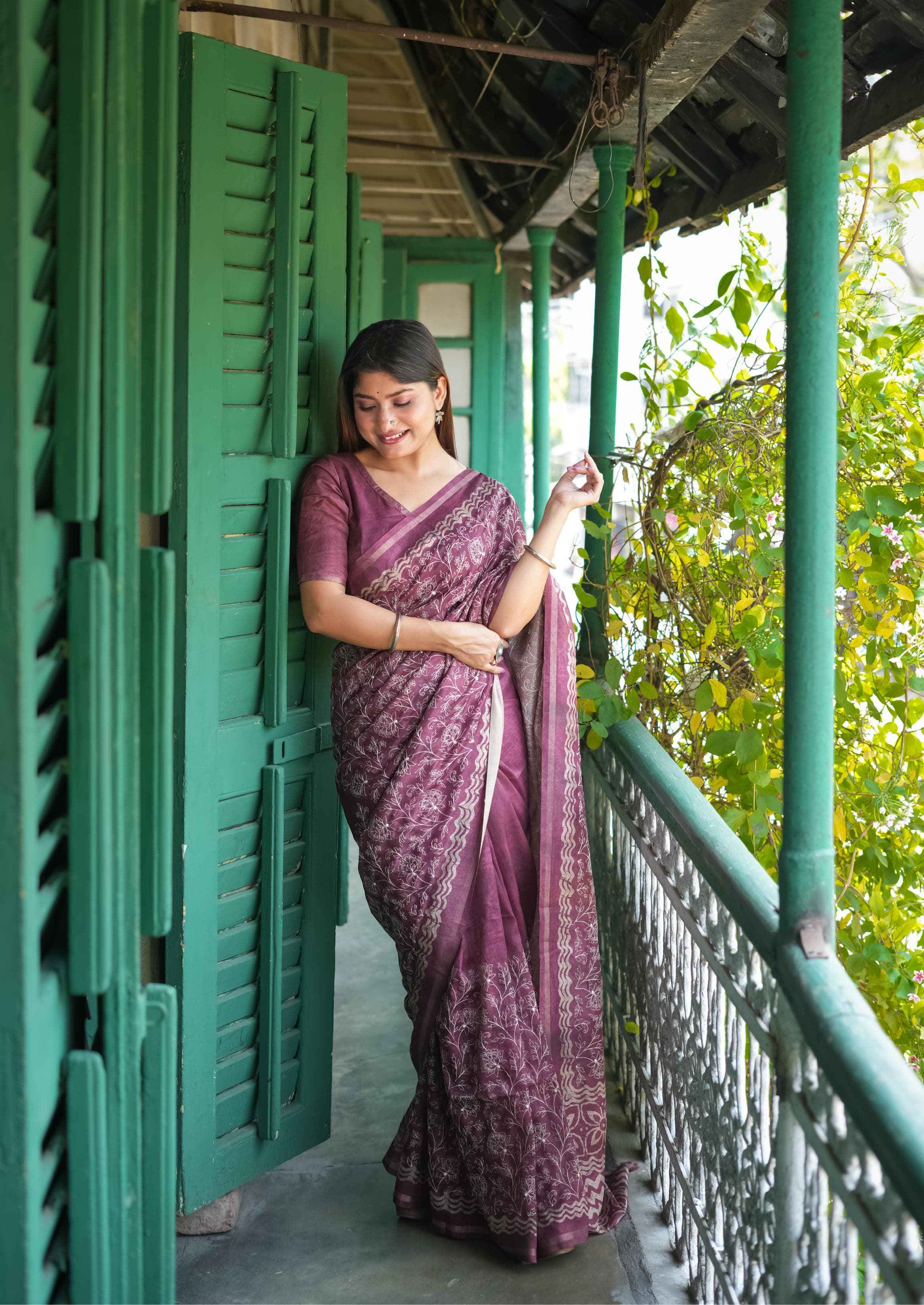TUSSAR SILK BATIK PRINTED PALLU SAREE AT WHOLESALE PRICE