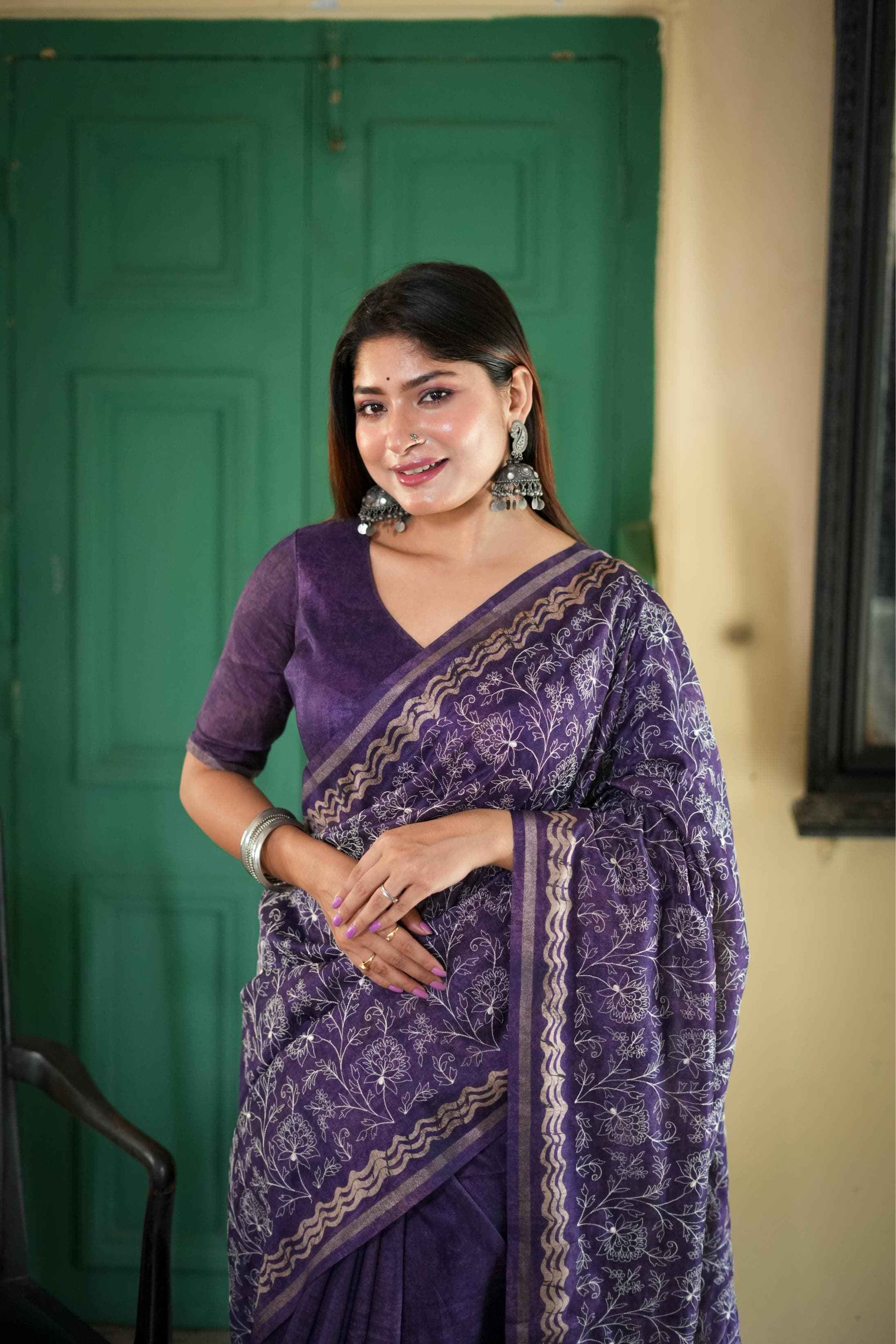 TUSSAR SILK BATIK PRINTED PALLU SAREE AT WHOLESALE PRICE