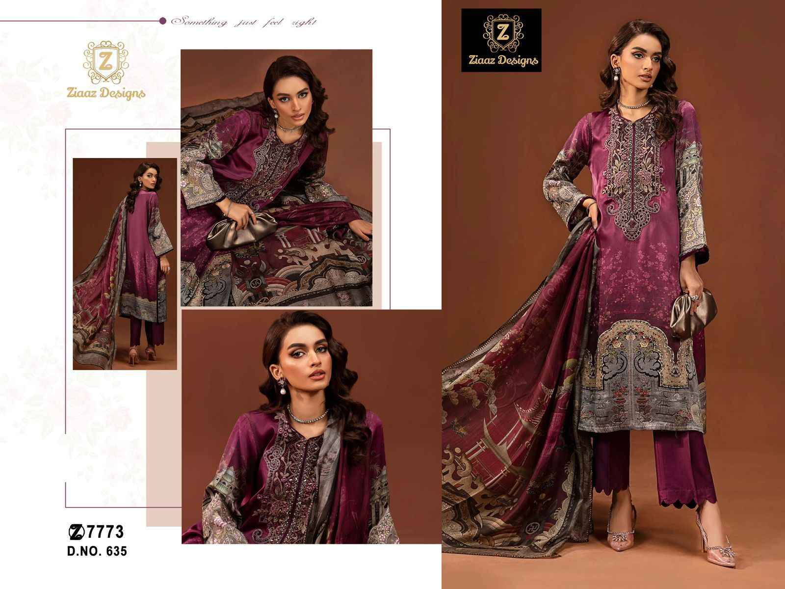 ZIAAZ DESIGNS PURE VISCOSE CREPE PRINTED DRESS MATERIAL AT WHOLESALE PRICE