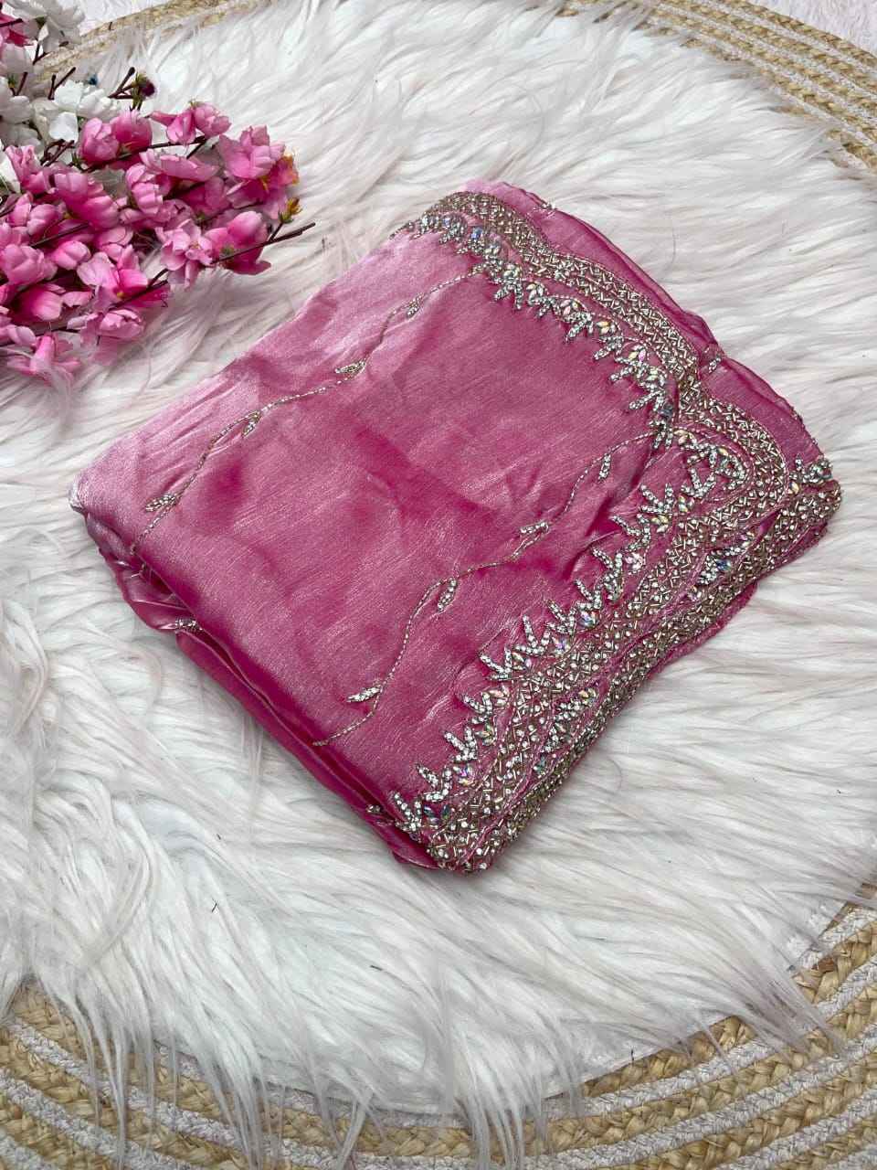 ZIMMY CHOO KHATLI CUT DANA HANDWORK SAREE AT WHOLESALE PRICE