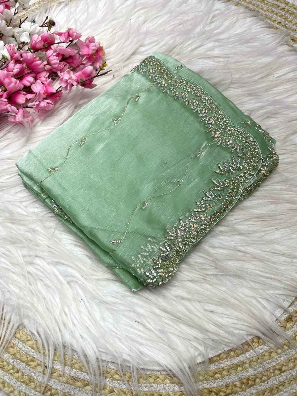 ZIMMY CHOO KHATLI CUT DANA HANDWORK SAREE AT WHOLESALE PRICE