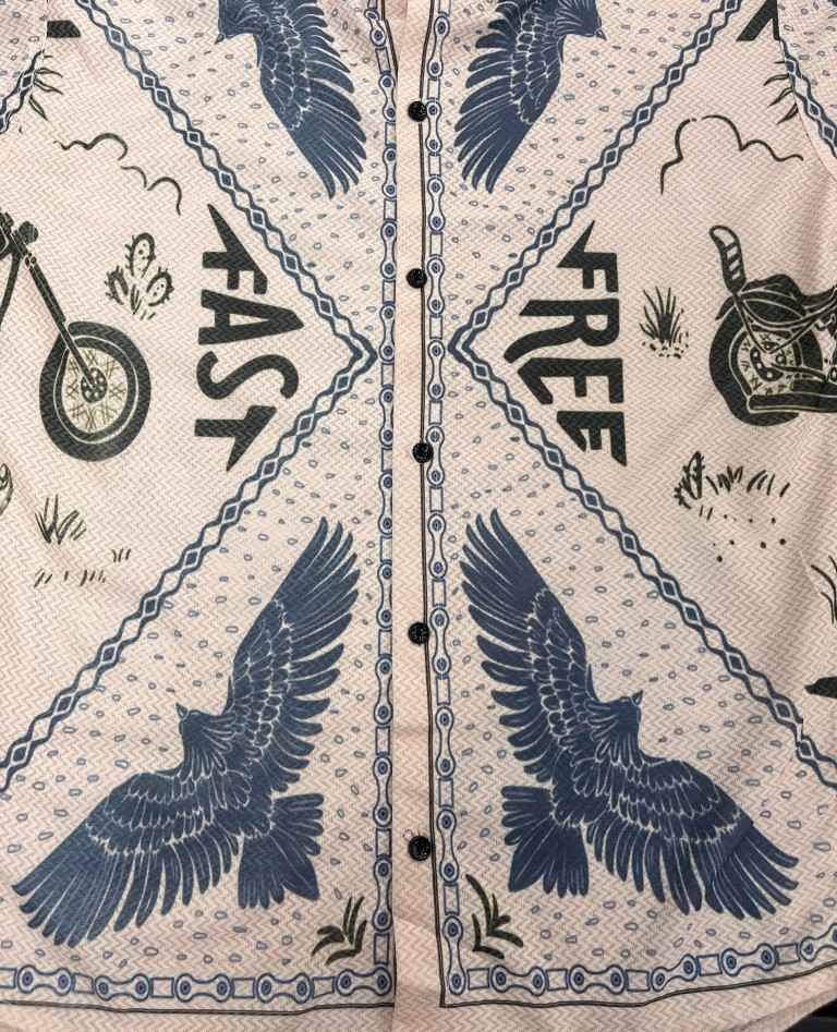 NITTING HLAF SLEEVE OMNRE PRINT KOREAN MENS SHIRT AT WHOLESALE PRICE