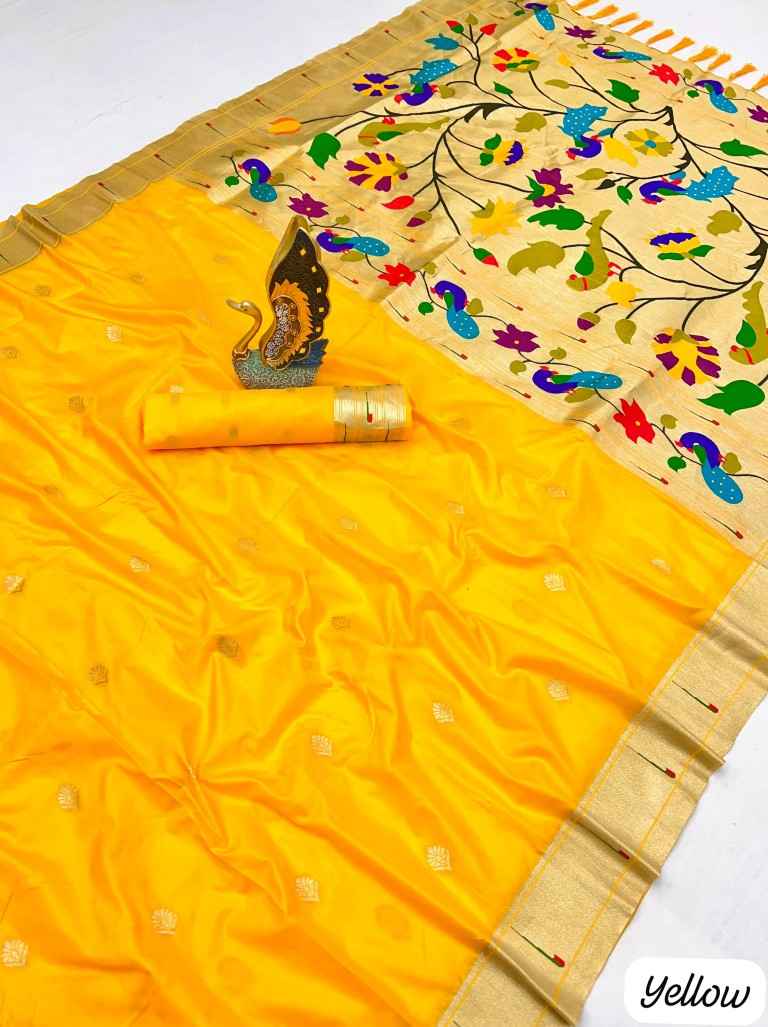 PETHANI SILK WITH GOLDEN ZARI & MEENAKARI THREADS SAREE WHOLESALE PRICE ...
