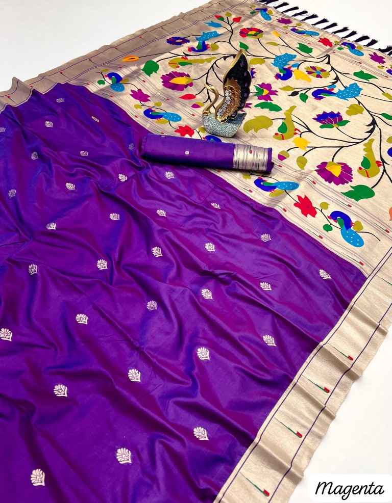 PETHANI SILK WITH GOLDEN ZARI & MEENAKARI THREADS SAREE WHOLESALE PRICE ...