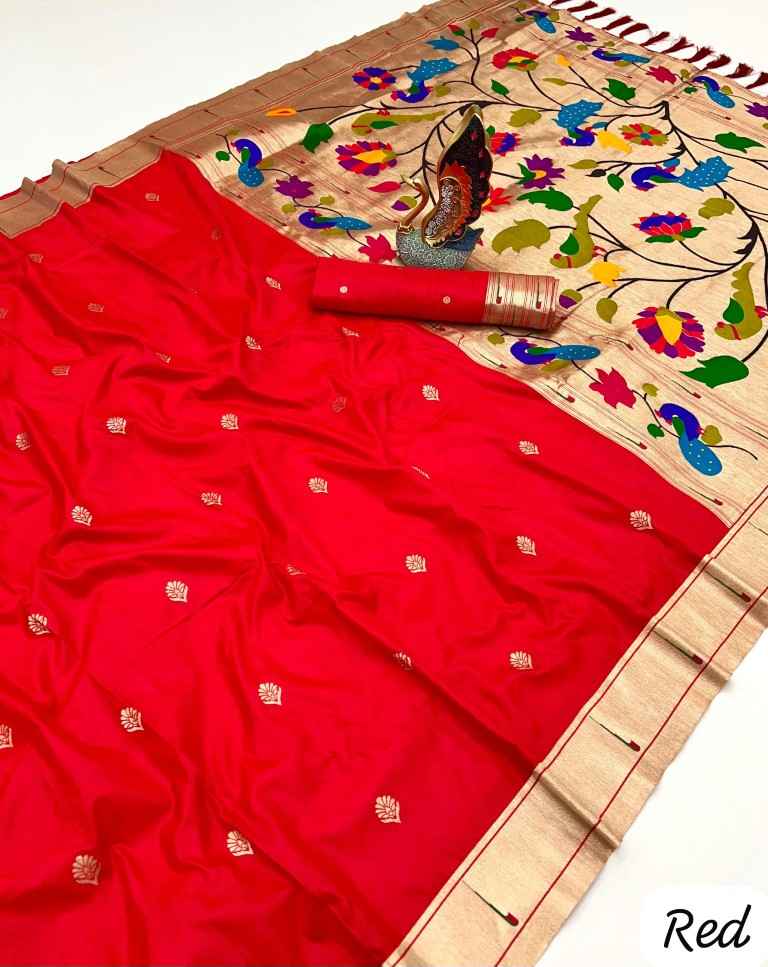 PETHANI SILK WITH GOLDEN ZARI & MEENAKARI THREADS SAREE WHOLESALE PRICE ...