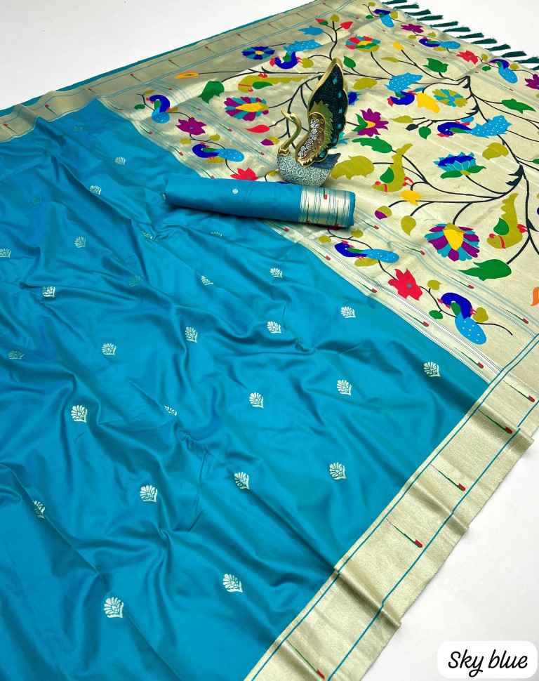 PETHANI SILK WITH GOLDEN ZARI & MEENAKARI THREADS SAREE WHOLESALE PRICE ...