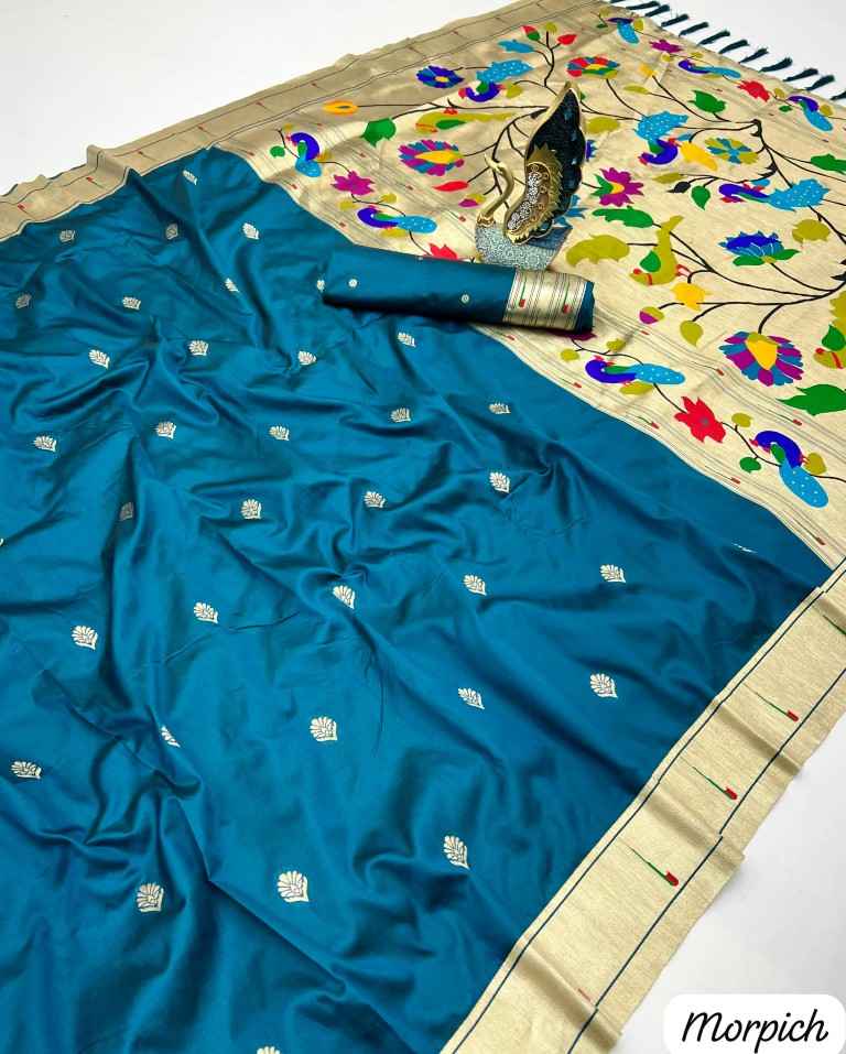 PETHANI SILK WITH GOLDEN ZARI & MEENAKARI THREADS SAREE WHOLESALE PRICE ...