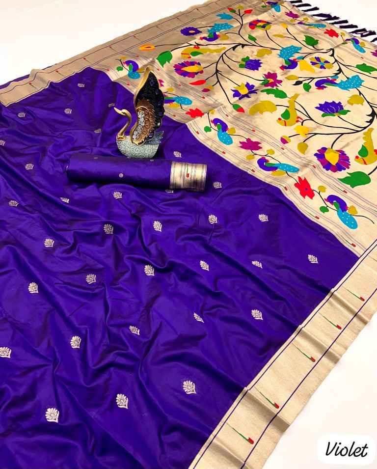 PETHANI SILK WITH GOLDEN ZARI & MEENAKARI THREADS SAREE WHOLESALE PRICE ...