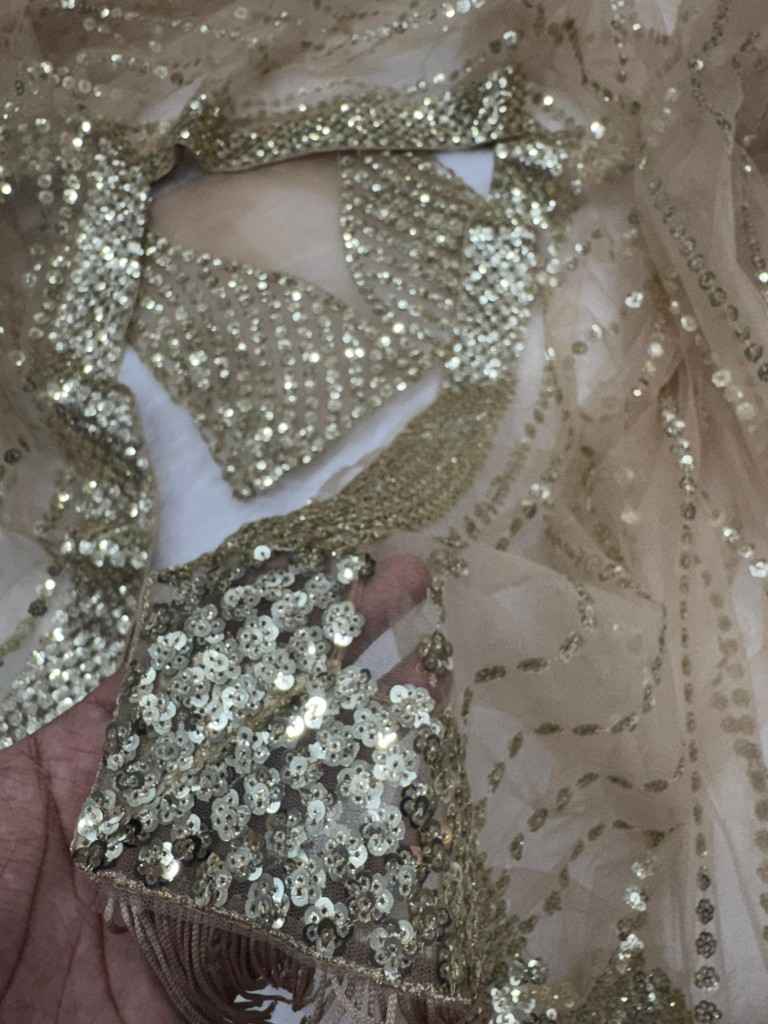 SOFT HEAVY NET FANCY SEQUANCE EMBROIDERY WORK SAREE AT WHOLESALE PRICE