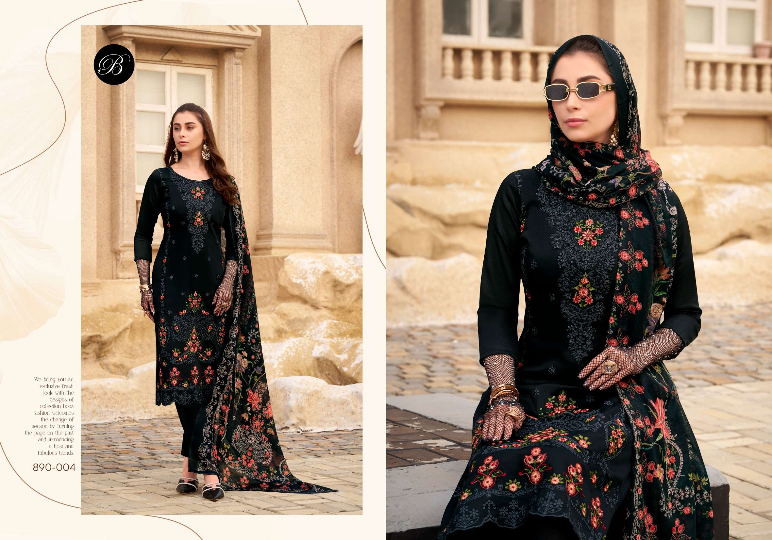 BELLIZA ZARQASH VOL 9 PURE HEAVY JAM COTTON DRESS MATERIAL AT WHOLESALE PRICE