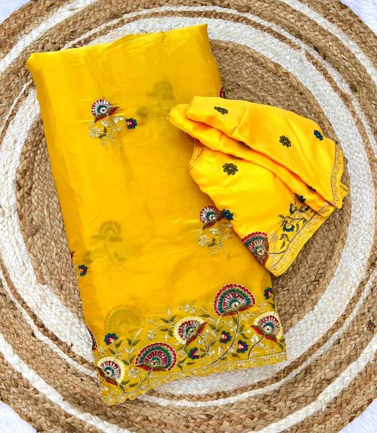 JIMMY CHOO WITH SEQNCE AND ZARI SEQUENCE EMBROIDERY WORK SAREE AT WHOLESALE PRICE