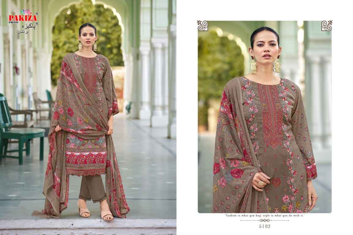 PAKIZA PRINTS MUSKAN VOL-51 HEAVY KASHMIRI NECK SWAROVSKI ROYAL CRAPE DRESS MATERIAL AT WHOLESALE PRICE