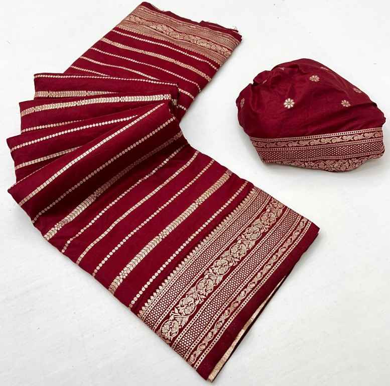 PURE SOFT KHADI DOLLA SILK ZARI PICHWAI WOOVEN SAREE AT WHOLESALE PRICE