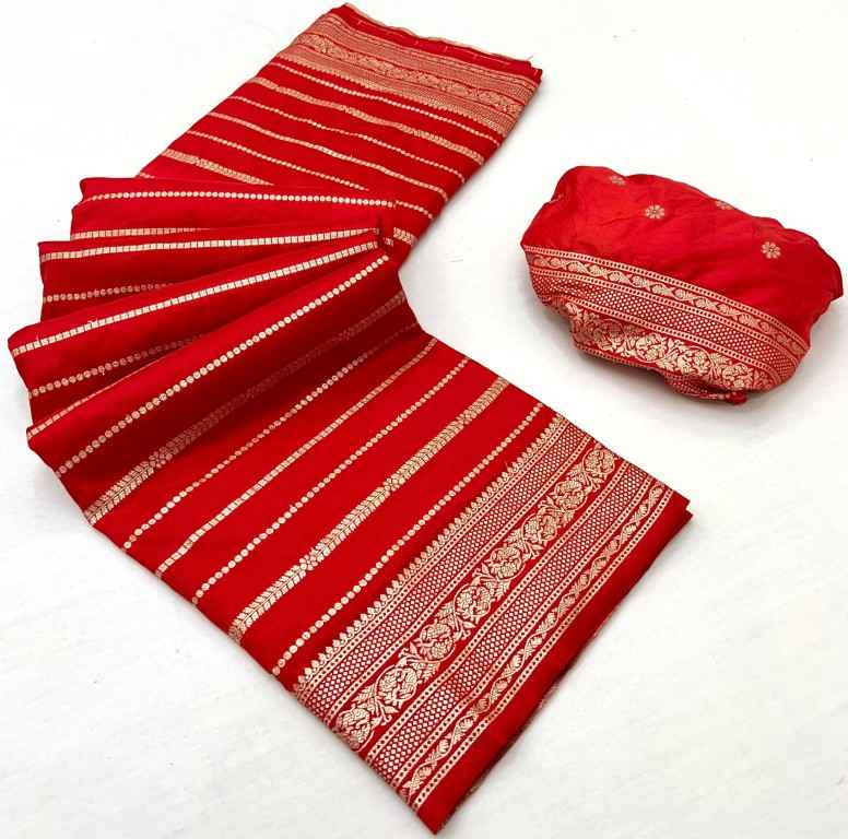 PURE SOFT KHADI DOLLA SILK ZARI PICHWAI WOOVEN SAREE AT WHOLESALE PRICE