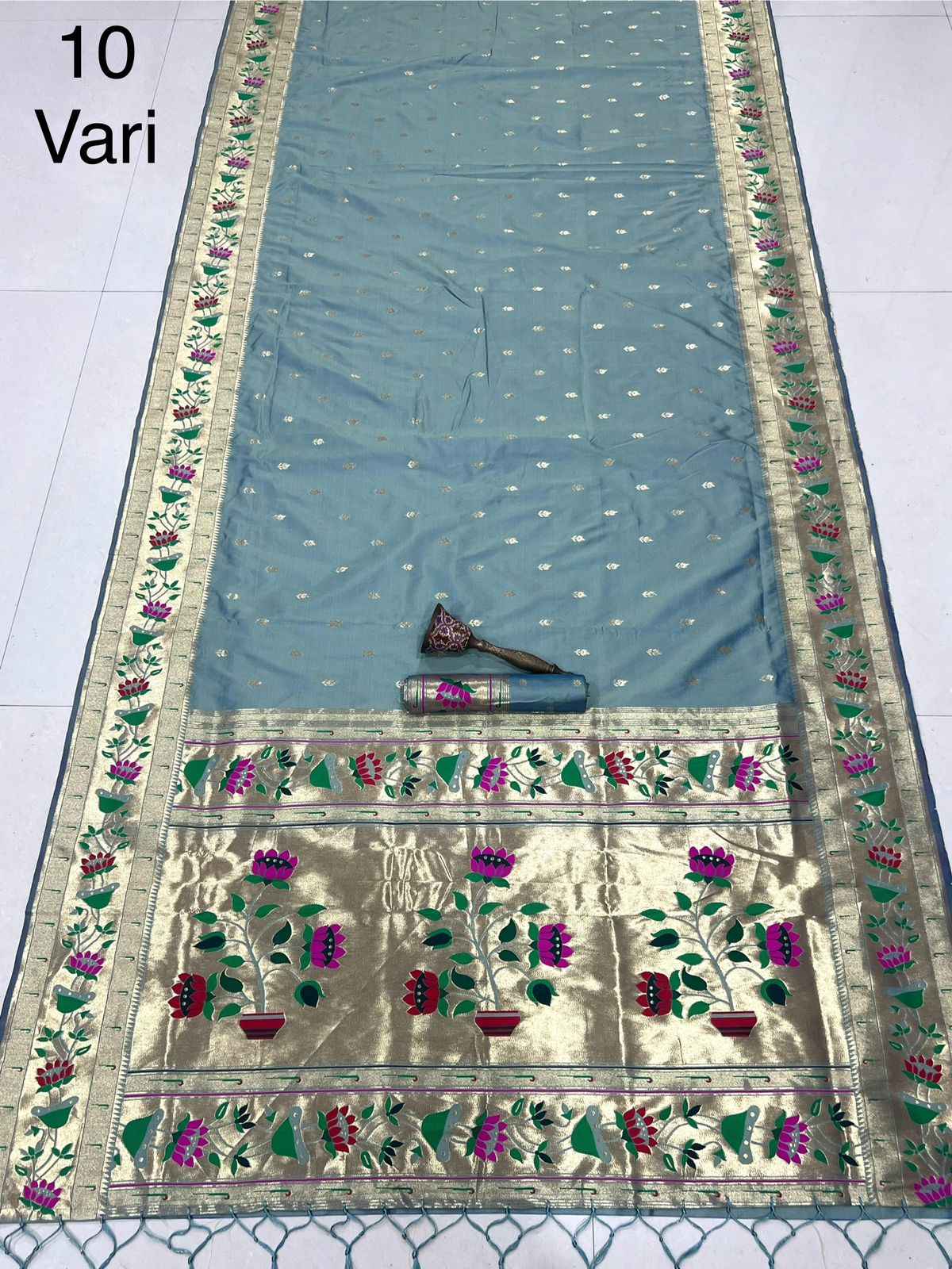 10 YARD PURE SOFT KANCHIVRAM PETHANI SILK SAREE 1 AT WHOLESALE PRICE