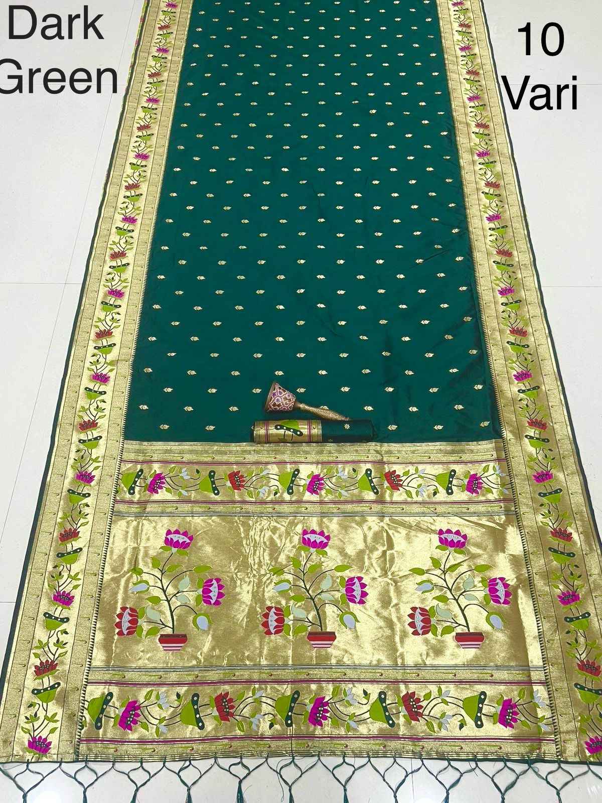 10 YARD PURE SOFT KANCHIVRAM PETHANI SILK SAREE 1 AT WHOLESALE PRICE