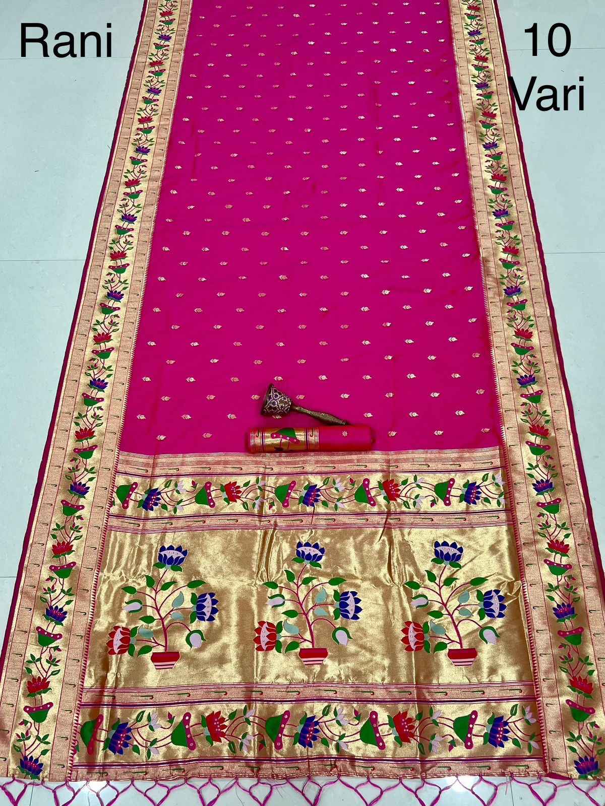 10 YARD PURE SOFT KANCHIVRAM PETHANI SILK SAREE 1 AT WHOLESALE PRICE