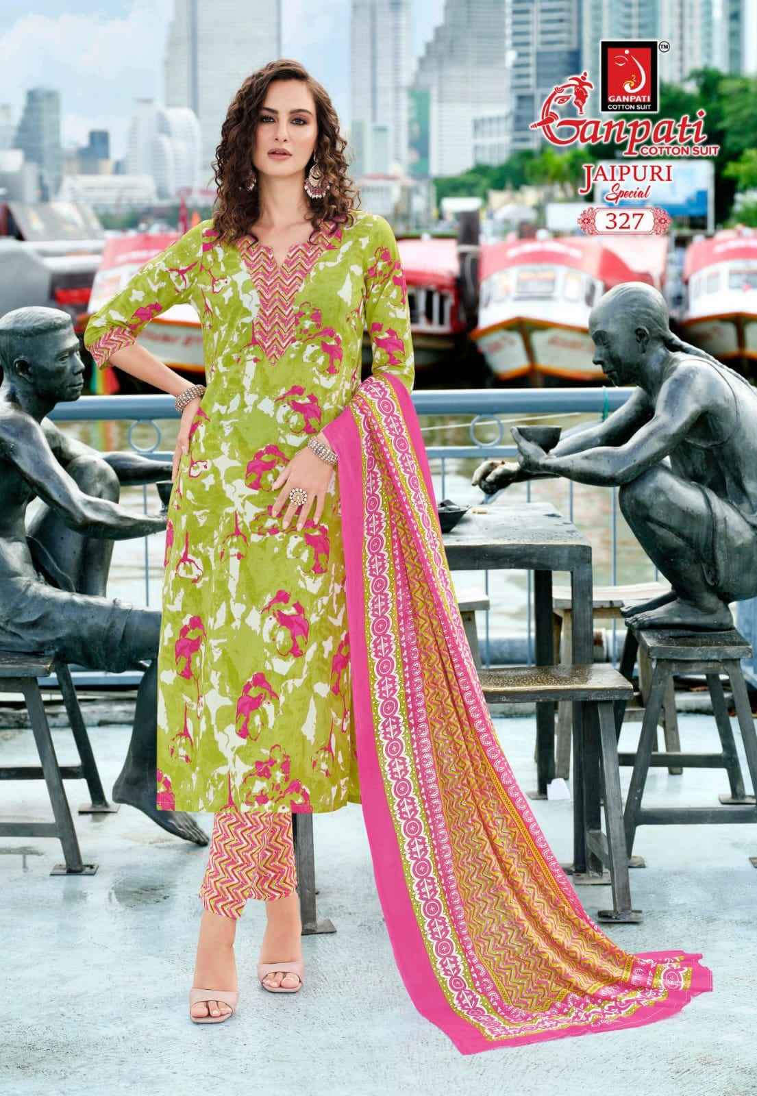 GANPATI JAIPURI VOL-16 KURTI PANT WITH DUPATTA AT WHOLESALE PRICE