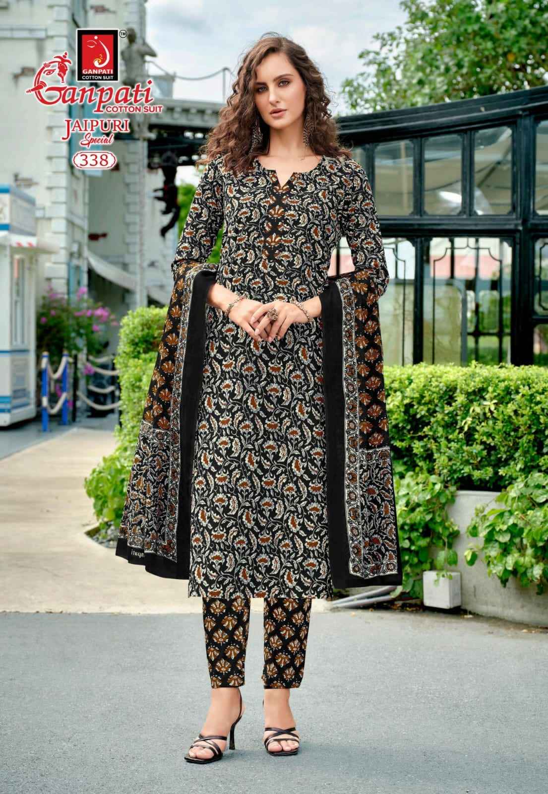 GANPATI JAIPURI VOL-16 KURTI PANT WITH DUPATTA AT WHOLESALE PRICE