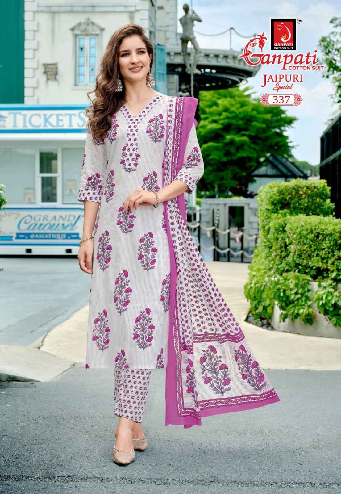 GANPATI JAIPURI VOL-16 KURTI PANT WITH DUPATTA AT WHOLESALE PRICE