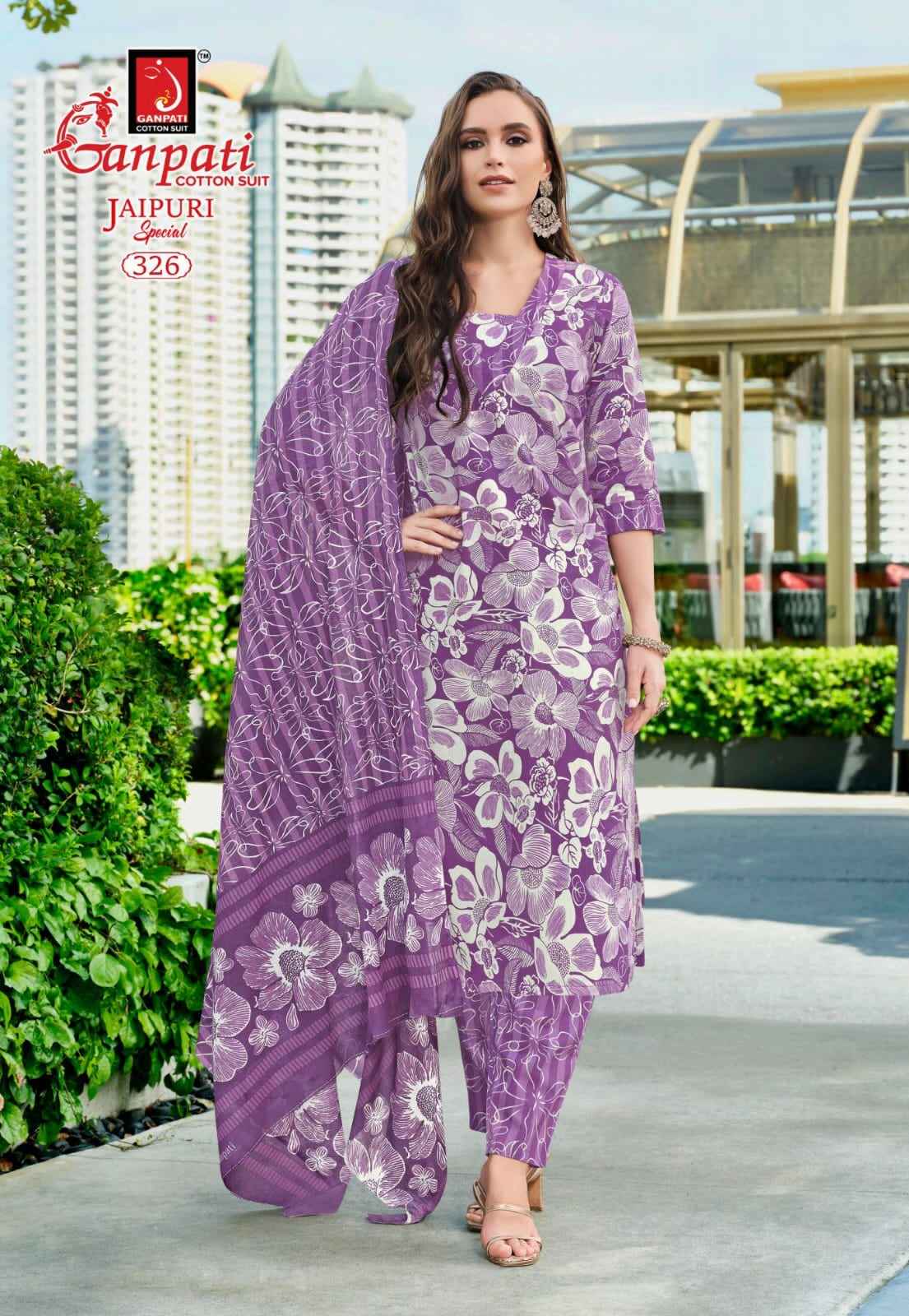 GANPATI JAIPURI VOL-16 KURTI PANT WITH DUPATTA AT WHOLESALE PRICE