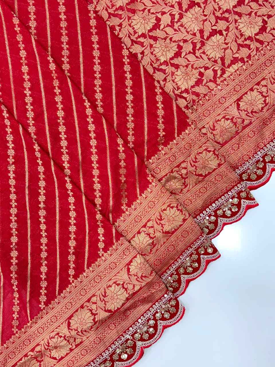 KARWA CHAUTH SPECIAL KHADI CREPE SILK WEAVING SAREE AT WHOLESALE PRICE
