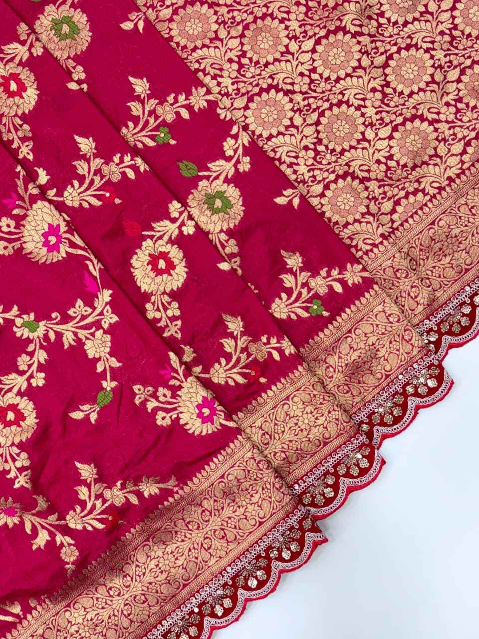 KARWA CHAUTH SPECIAL KHADI CREPE SILK WEAVING SAREE AT WHOLESALE PRICE