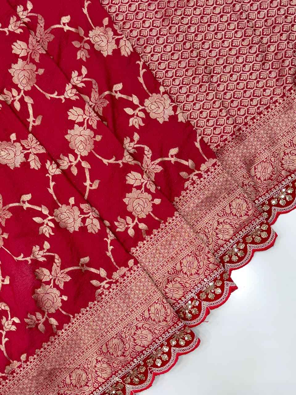 KARWA CHAUTH SPECIAL KHADI CREPE SILK WEAVING SAREE AT WHOLESALE PRICE