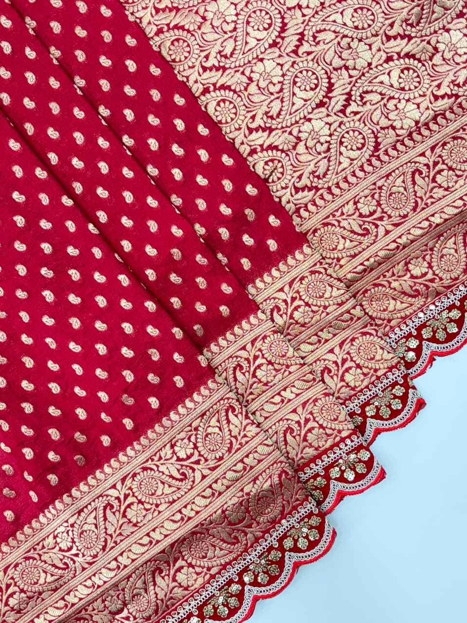 KARWA CHAUTH SPECIAL KHADI CREPE SILK WEAVING SAREE AT WHOLESALE PRICE