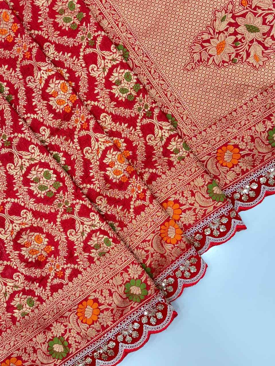 KARWA CHAUTH SPECIAL KHADI CREPE SILK WEAVING SAREE AT WHOLESALE PRICE