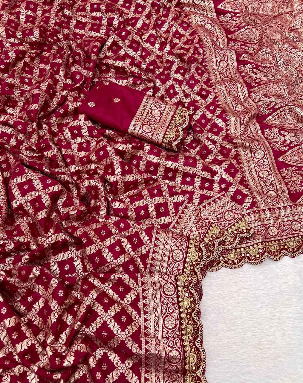 PURE KHADI DOLLA COTTAN SABYASACHI DESIGNER SAREE AT WHOLESALE PRICE