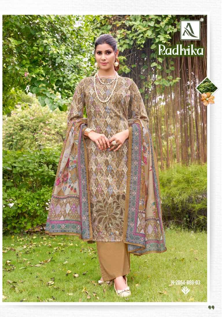 ALOK RADHIKA PURE ZAM COTTON DRESS MATERIAL AT WHOLESALE PRICE
