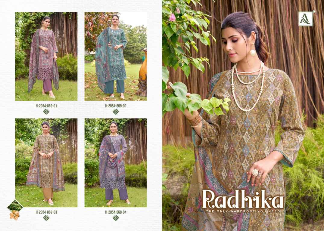 ALOK RADHIKA PURE ZAM COTTON DRESS MATERIAL AT WHOLESALE PRICE