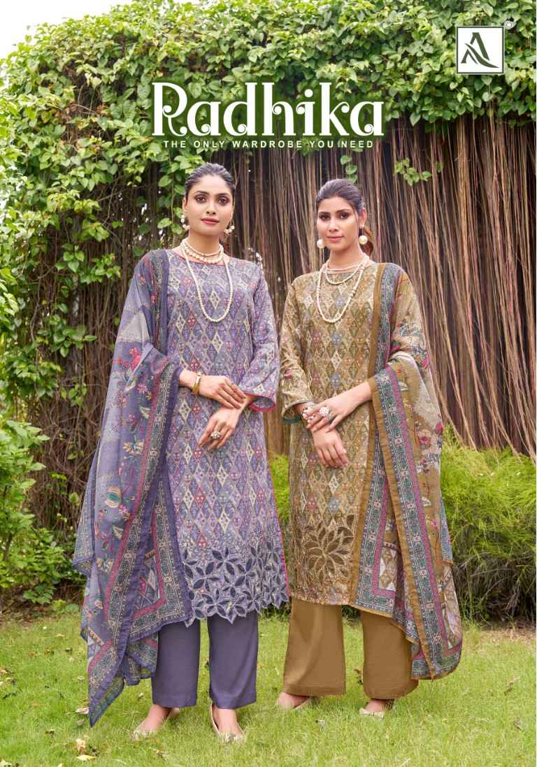 ALOK RADHIKA PURE ZAM COTTON DRESS MATERIAL AT WHOLESALE PRICE