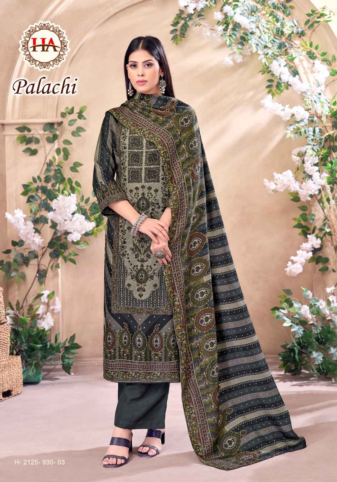 HARSHIT PALACHI PASHMINA DESIGNER DRESS MATERIAL AT WHOLESALE PRICE