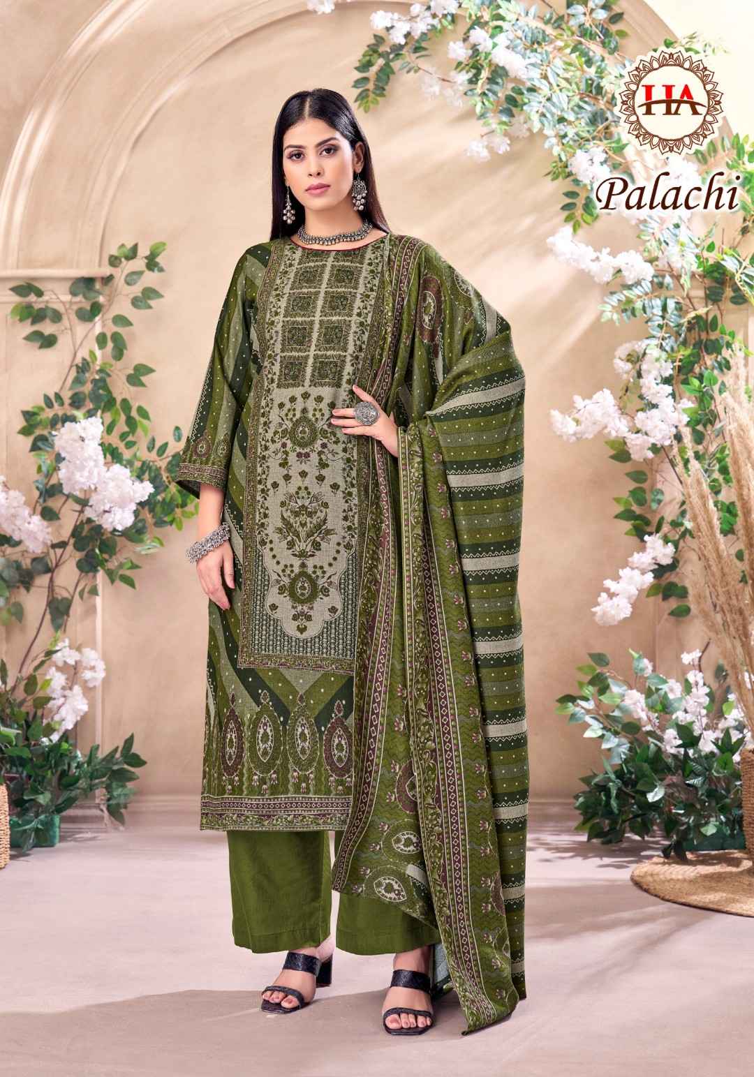 HARSHIT PALACHI PASHMINA DESIGNER DRESS MATERIAL AT WHOLESALE PRICE