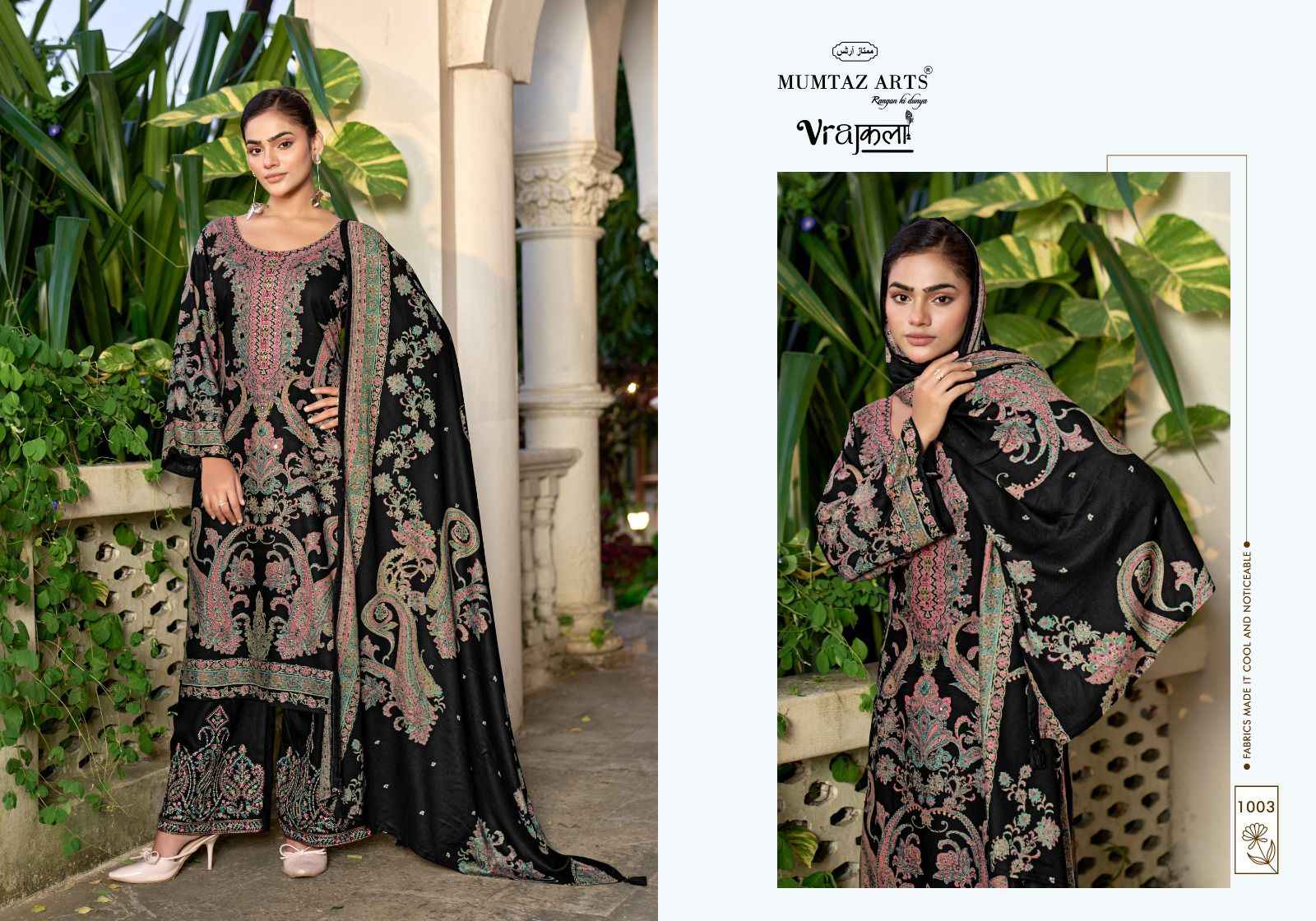 MUMTAZ SNEHA PURE VISCOSE PASHMINA DIGITAL PRINTED DRESS MATERIAL AT WHOLESALE PRICE