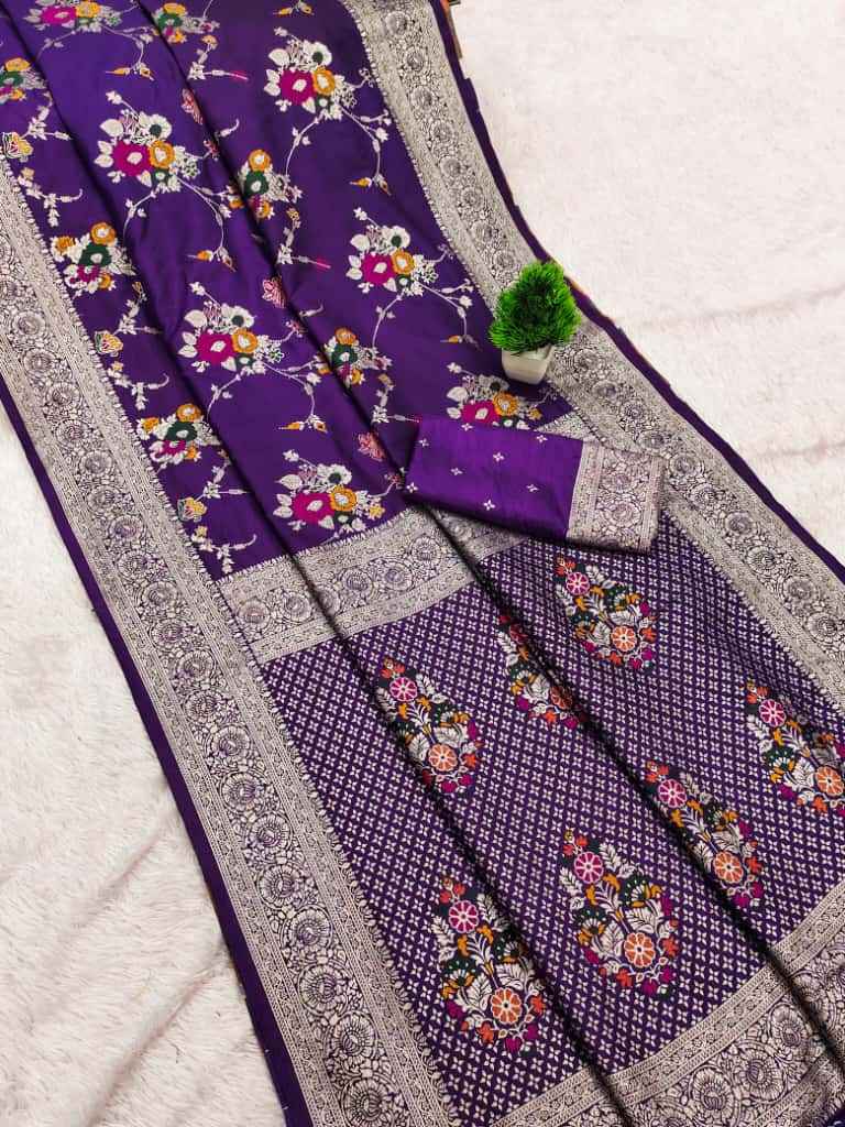 PURE SOFT KHADI DOLLA SILK RICH ZARI PICHWAI WOOVEN SAREE AT WHOLESALE PRICE