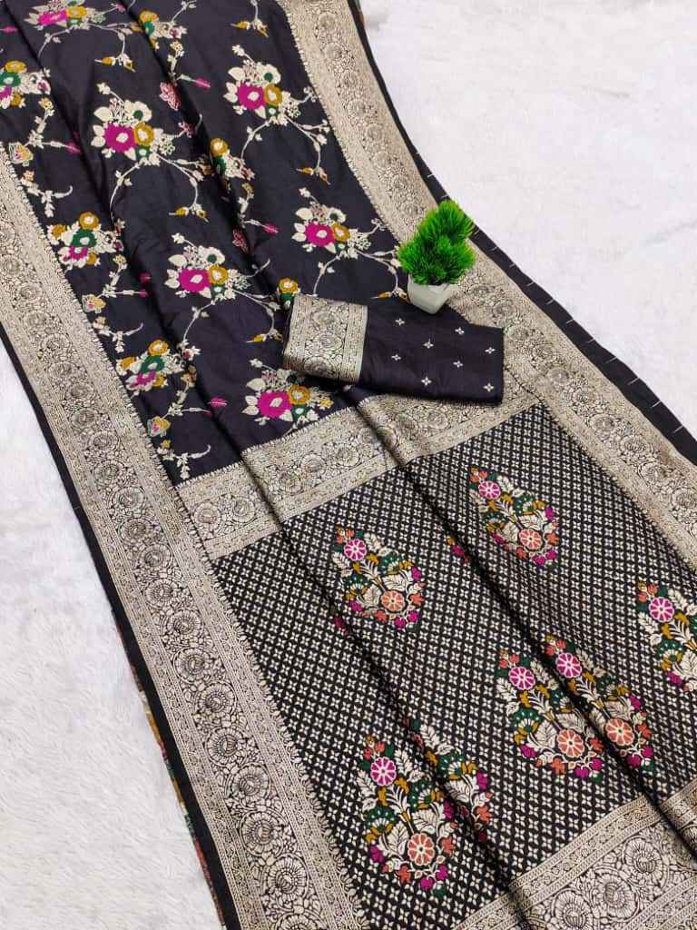 PURE SOFT KHADI DOLLA SILK RICH ZARI PICHWAI WOOVEN SAREE AT WHOLESALE PRICE