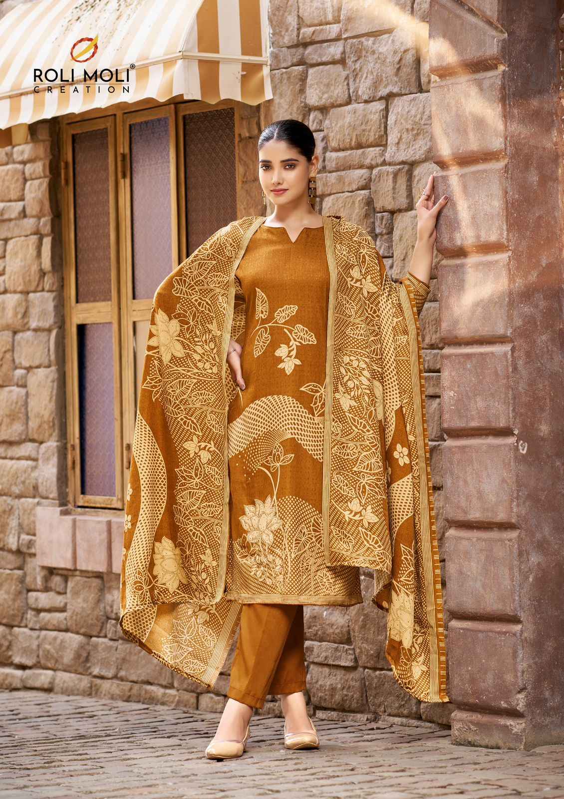 ROLI MOLI SAFINA PASHMINA DRESS MATERIAL AT WHOLESALE PRICE