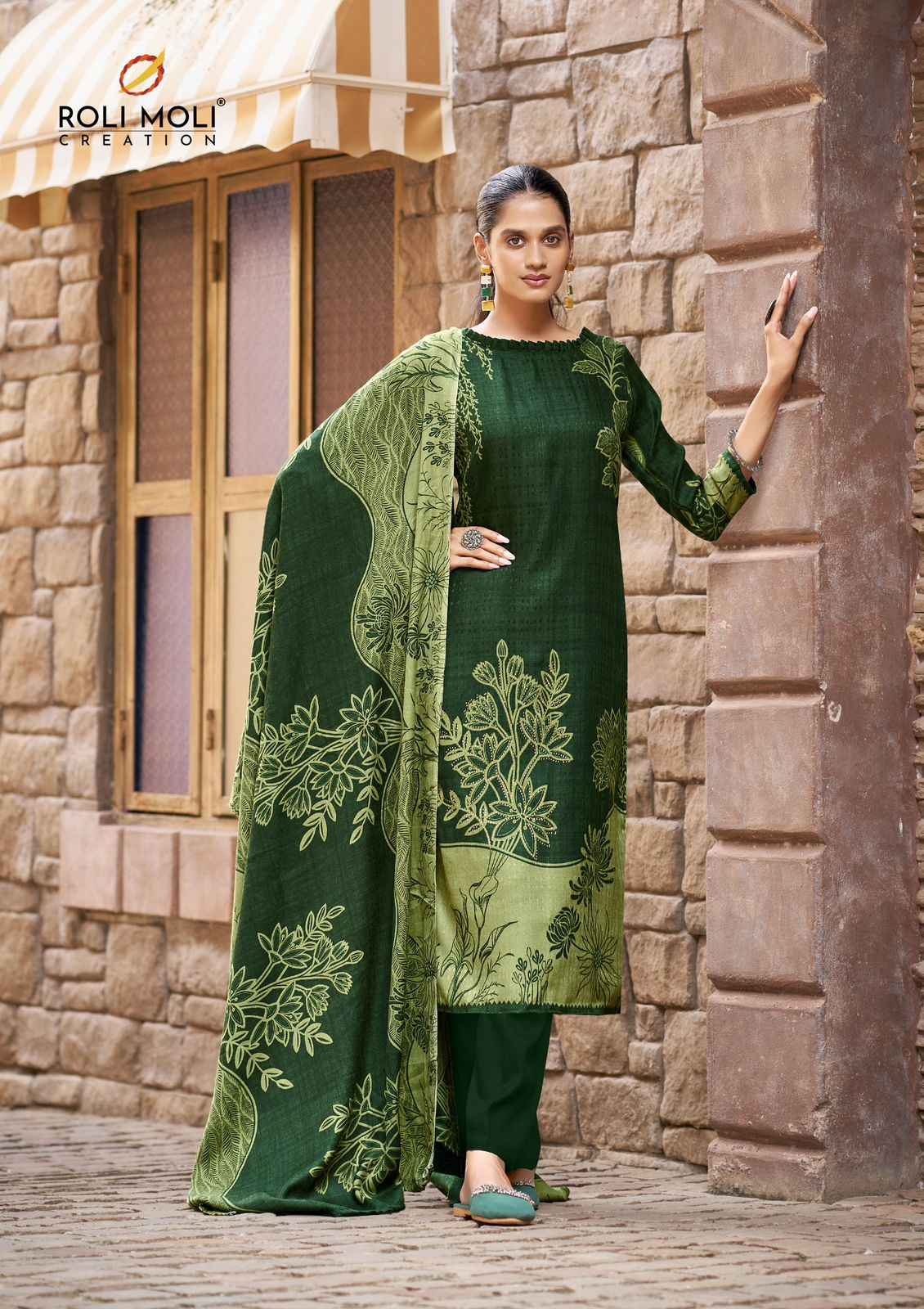 ROLI MOLI SAFINA PASHMINA DRESS MATERIAL AT WHOLESALE PRICE